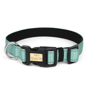 ปลอก<span class=keywords><strong>คอ</strong></span>สัตว์เลี้ยงกันหายข้ามพรมแดนพร้อมตัวอักษรสายจูงสุนัขโพลีเอสเตอร์แบบแข็ง<span class=keywords><strong>สร้อย</strong></span><span class=keywords><strong>คอ</strong></span>สุนัขเดินสบาย - Product Image 6