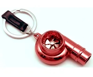 TURBOOST Neo Chrome Rainbow Whistles Turbo Keychain With Sound