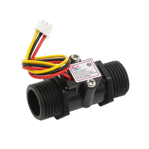 Lecteur de carte G1/2, capteur de débit d'eau, débitmètre électromagnétique à 4 points pour chauffe-eau, effet Hall, matériau plastique, modèle S201C - Product Image 1