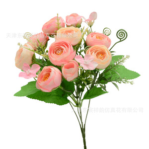Bouquet de roses artificielles de style coréen pour la décoration de la maison, accessoires de photographie de mariage - Product Image 2