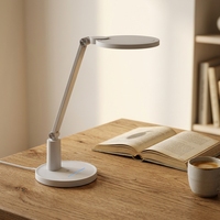 Lampe de table LED tactile intelligente, bras flexible rotatif, lumière sans scintillement, idéale pour dortoir, bureau et salon