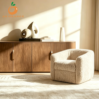 Ensemble de canapés modernes de luxe en gros, fauteuil individuel, chaise club à structure en bois massif, coussins en peluche faits à la main pour salon et appartement