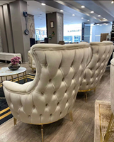Sofás de Lujo para Sala de Estar, Reclinables, de Tela Bouclé Teddy, Diseño Seccional de Terciopelo, Sofá Modular Tipo Canape, Estilo Mario Bellini