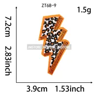 Écussons thermocollants brodés à sequins, petits, à motifs drapeau à carreaux, étoiles, cœurs et nœuds, pour vêtements et chapeaux