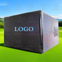 Tente gonflable imprimée portative de clôture de simulateur de golf d'écran d'impact de golf pour le sport extérieur de club de golf