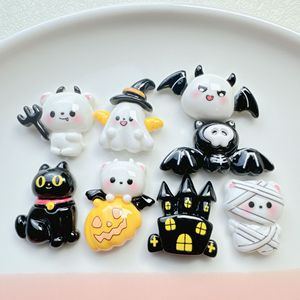 Charm <span class=keywords><strong>in</strong></span> Resina <span class=keywords><strong>per</strong></span> <span class=keywords><strong>Halloween</strong></span>, Gatto Nero Cartoon <span class=keywords><strong>per</strong></span> Decorazione Fai-<span class=keywords><strong>da</strong></span>-Te di Cover <span class=keywords><strong>per</strong></span> Telefoni e Fermagli <span class=keywords><strong>per</strong></span> Capelli - Product Image 1