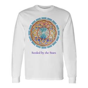 T-shirt à manches longues Seeded By The Stars Sacred Geometry Energy Design - Product Image 1
