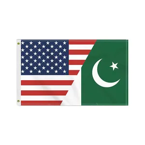 Pakistan Flag 3x5 Ft Printed USA Kurdistan Peru Flag Quality Polyester Printing National Banner