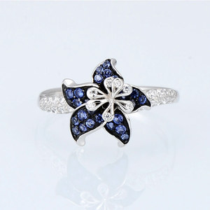 Anello con fiore mandala per donna, gioielli da dito alla moda vintage in stile coreano - Product Image 5
