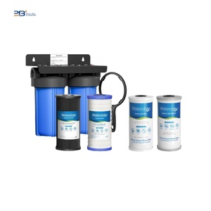 Hệ thống lọc nước toàn bộ 2 giai đoạn, với bộ lọc CTO trầm tích 10 "x 4.5" (clo, mùi vị và mùi) với bảng treo - Product Image 1