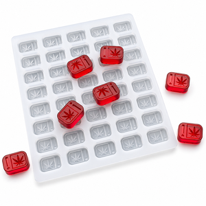 Moules en silicone pour bonbons gélifiés avec logo de l'État de TH, compatibles avec les déposeurs universels de truffes pharmaceutiques Baker Perkins ServoForm ATG - Product Image 3