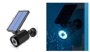 8 LED <span class=keywords><strong>Solaire</strong></span> Alimenté <span class=keywords><strong>Détecteur</strong></span> de Mouvement Extérieur Projecteur Intégré LED Noir Caméra de Sécurité <span class=keywords><strong>Solaire</strong></span> Veilleuse pour Mur de Jardin - Product Image 6