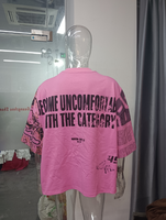 T-shirt surdimensionné en coton lourd Guangzhou Shangshang, coupe irrégulière, impression numérique DTG, t-shirt boxy pour homme
