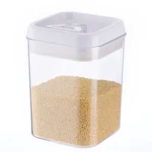 ANKOU Luftdichtes Trocken futter Milchpulver Lebensmittel Vorrats behälter Set Kaffee Müsli Spaghetti Vorrats behälter Glas mit Pop Up Button