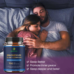 Complément de magnésium pour adultes OEM |   Complexe de magnésium multi-formes à absorption élevée pour le sommeil et la relaxation musculaire - Product Image 2