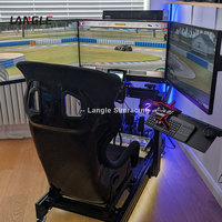 Viene con soporte de pantalla Chasis Juego completo de metal Simulador de vuelo Cabina Rig 4080 Perfil de aluminio Sim Racing Rig