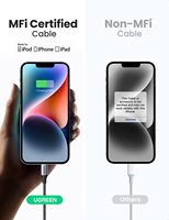 Câble USB C vers L UGREEN, certification MFi, câble USB L, charge rapide PD et transfert de données