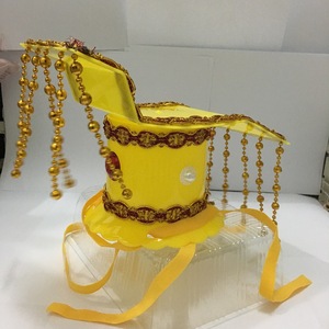 Sombrero de Emperador Amarillo, Tocado Tradicional Chino para Ópera, Accesorio de Disfraz para Hombre Adulto, Ropa para Actuación - Product Image 3
