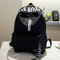 Mochila Escolar de Lona Ligera de Gran Capacidad, Diseño Abierto con Paneles, Impermeable, Multifuncional, con Marco Externo para Estudiantes