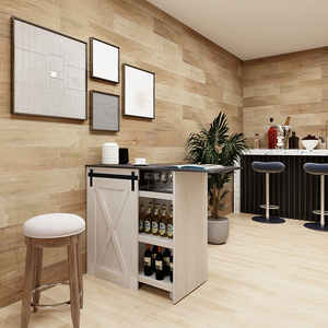 Trắng hẹp tủ đơn cửa trượt thiết kế phòng khách đồ nội thất tự chọn Tủ tủ bên bảng - Product Image 4