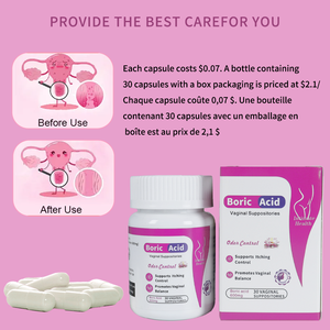 Supositorios de Ácido Bórico al Por Mayor Píldoras para Limpieza Vaginal Cápsulas para Balance de pH Vaginal Pops Supositorios <span class=keywords><strong>Vaginales</strong></span> Píldoras de Goteo Vaginal - Product Image 4