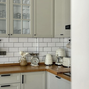 Meubles de cuisine modulaires de style moderne en MDF laqué, stratifié, résine, marbre artificiel, avec panier de rangement K13 - Product Image 5