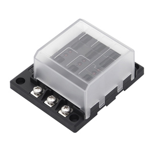 Caja de Fusibles de 6 Vías con Indicador LED, 16 Fusibles para Automóviles, Camiones, Barcos, Embarcaciones Marinas, Vans, 12V 24V - Product Image 4