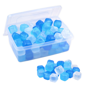 Tá<span class=keywords><strong>i</strong></span> Sử Dụng Thân Thiện Vớ<span class=keywords><strong>i</strong></span> Mô<span class=keywords><strong>i</strong></span> Xách Tay Nhựa Vuông <span class=keywords><strong>Ice</strong></span> <span class=keywords><strong>Cubes</strong></span> Bpa Miễn Phí Refreezable Cho Whiskey Cocktail Bia Rượu Vang Cà Phê - Product Image 1