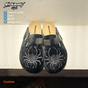 OEM/ODM, mules et sabots en cuir pour femmes, design personnalisé, broderie <span class=keywords><strong>de</strong></span> logo - Product Image 1