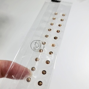 Cuentas magnéticas para acupuntura de oreja, Gema de cristal blanca transparente, cinta de yeso Auricular, semillas de oreja - Product Image 6