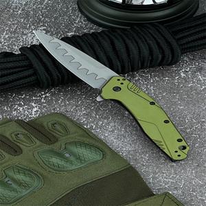 Ks dividende 1812 haute dureté 8Cr13MoV acier tranchant couteau pliant lame extérieur EDC chasse survie Camping couteau de poche personnalisé - Product Image 4