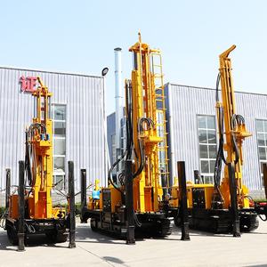 크롤러 공압 300m 회전 드릴링 장비 관개 농장 물 바위 잘 드릴 기계 기어 펌프 엔지니어링 장비 - Product Image 3