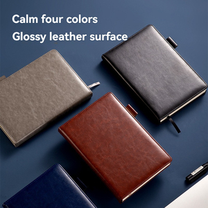 Carnet de bureau en PU bleu imperméable et résistant à l'usure Deli 22298 de haute qualité, carnet de réunion professionnel en cuir 25K, 180 feuilles, lot de 64 pièces par carton - Product Image 2