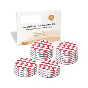 Juego de 2/3/5/10/20, instalación rápida y segura sin perforación, montaje magnético autoadhesivo para Detector de humo, diámetro de 50 mm para el hogar - Product Image 1