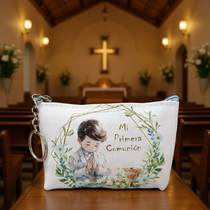 Monedero Primera Comunión 12x9cm Niño Decorado Religioso Evento Elegante - Product Image 3