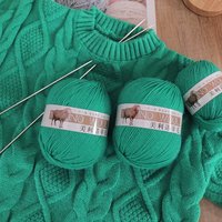 290 Pelotes de Fil Mélangé en Laine Mérinos Fine 100g DIY Doux pour Tricot à la Main Pulls Manteaux Ignifuge Anti-Boulochage Techniques OE