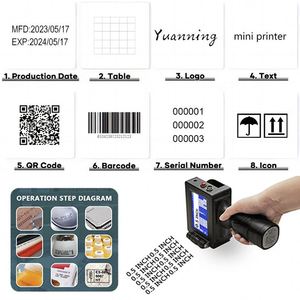 Mini Handjet Printer Inktcartridge Draagbare Mini Handheld Inkjet Printer Vervaldatum Batch Codering Machine <span class=keywords><strong>Encoder</strong></span> - Product Image 3
