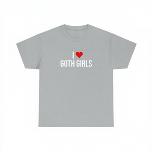 Camiseta I Love Goth Girls, camiseta divertida con memes, regalo divertido para fanáticos - Product Image 2