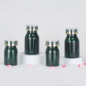 100ml-<span class=keywords><strong>200ml</strong></span> tùy chỉnh màu sắc logo thân thiện với môi có thể tái chế Pet nhựa rỗng trong suốt màu xanh lá cây Pill chai Dinh dưỡng y học - Product Image 3