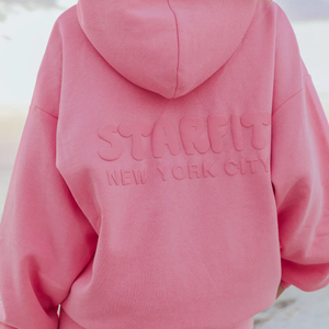 High Quality 520 Grams Custom Puff Print Fleece Winter Autumn Oversized Drop Shoulder Hooded Pullover Heavyweight Front <b>Hoodie</b> - Product Image 2
