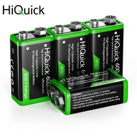Long Lasting Rechargeable 9V Lithium Batteries