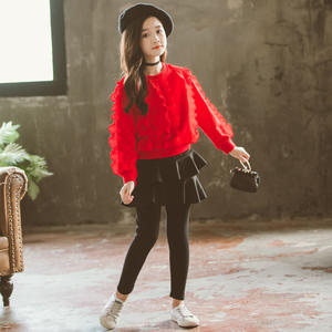 Vestido de Dos Piezas con Encaje Rojo Africano y Manga Larga Estilo Boho para Oportunidades de Distribución por Aliexpress China - Product Image 3