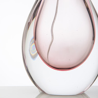 Lampe de table transparente en cristal violet, style romantique, design moderne, lampe de luxe, pour le salon, la chambre à coucher, nouveau style