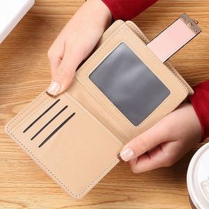 New Design Hollow Out <b>Leaves</b> Lady Leather Wallet Purses Handbag Phone Case Printable Bag Korean Style Women Short Wallets - Product Image 3