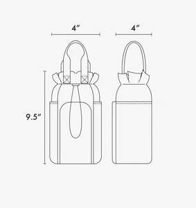 Sac isotherme pour bouteille d'eau avec sangle réglable, imprimé marguerite et tournesol, avec poche zippée - Product Image 2