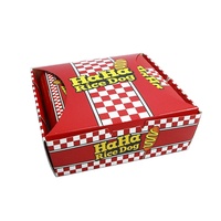 Boîtes d'emballage alimentaire personnalisées avec logo pour poulet frit et hot-dogs - Carton blanc recyclé écologique biodégradable, taille personnalisée