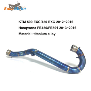 Collettore di Scarico in Titanio Blu per Husqvarna FE450/FE501 2013-2016, Scarico in Titanio per KTM 450/500 EXC - Product Image 2