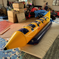 Bote Inflable de PVC THL con Forma de Plátano, 10 Asientos, Diseño Multifuncional para Uso en Agua, Capacidad y Opciones de Pasajeros Personalizables