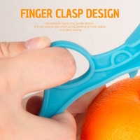 Gloway Outils gadgets de cuisine sûrs multifonctionnels Petit éplucheur de melon et de fruits Anneau de pomme Éplucheur d'orange manuel pour agrumes et poires