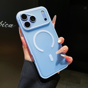 เคสโทรศัพท์แม่เหล็กแบบด้านลายจุดใหม่สำหรับ iPhone 18 15 16 17 Pro Max พร้อมฟิล์มเลนส์ HD ป้องกันฝาหลัง - Product Image 1